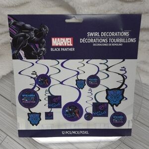Black Panther: Wakanda Forever (Marvel) Swirl Decor Kit